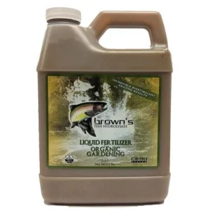 Brown Fish Hydrolysate Bio Fertilizer "77% Organic Matter" 4Ltr