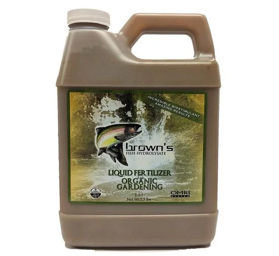 Brown Fish Hydrolysate Bio Fertilizer "77% Organic Matter" 4Ltr