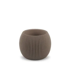 Coral Oval Pot 14.6x11.5 cm Cactus Pot Brown