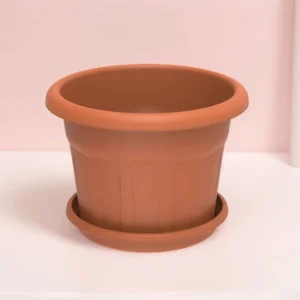 Cosmoplast Round Planter 28" W/Tray Pot Only