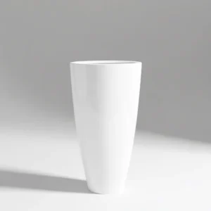 Cubbies Round GRP Pot "Fiber glass" 40x50x30cm White