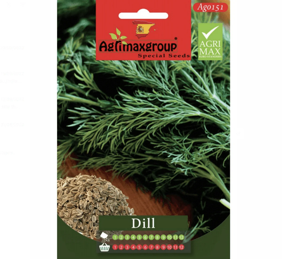 Dill Agrimax Seeds Set of 5 Seeds