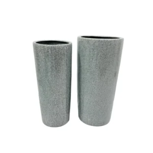 Grey Fancy Pot / Ceramic Planter 27x63cm DiaxHt