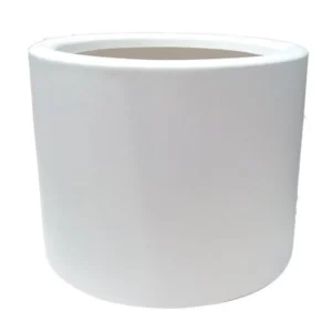 GRP Round Flower Pot 55x40cm (Ht x Dia) White