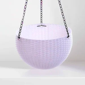 Hanging Modern Plastic Pot 34.3 x 21.5 cm White