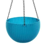 Hanging Modern Plastic Pot 34.3 x 21.5 cm Blue