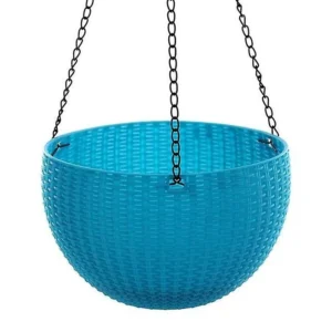 Hanging Modern Plastic Pot 26.5 x 16.5 cm Blue