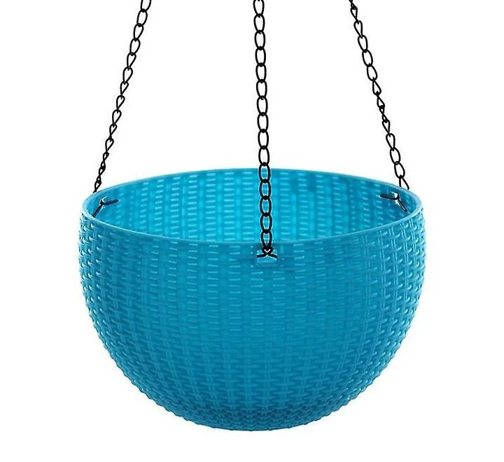 Hanging Modern Plastic Pot 34.3 x 21.5 cm Blue