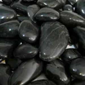 High Polished Black Pebbles 3-5cm