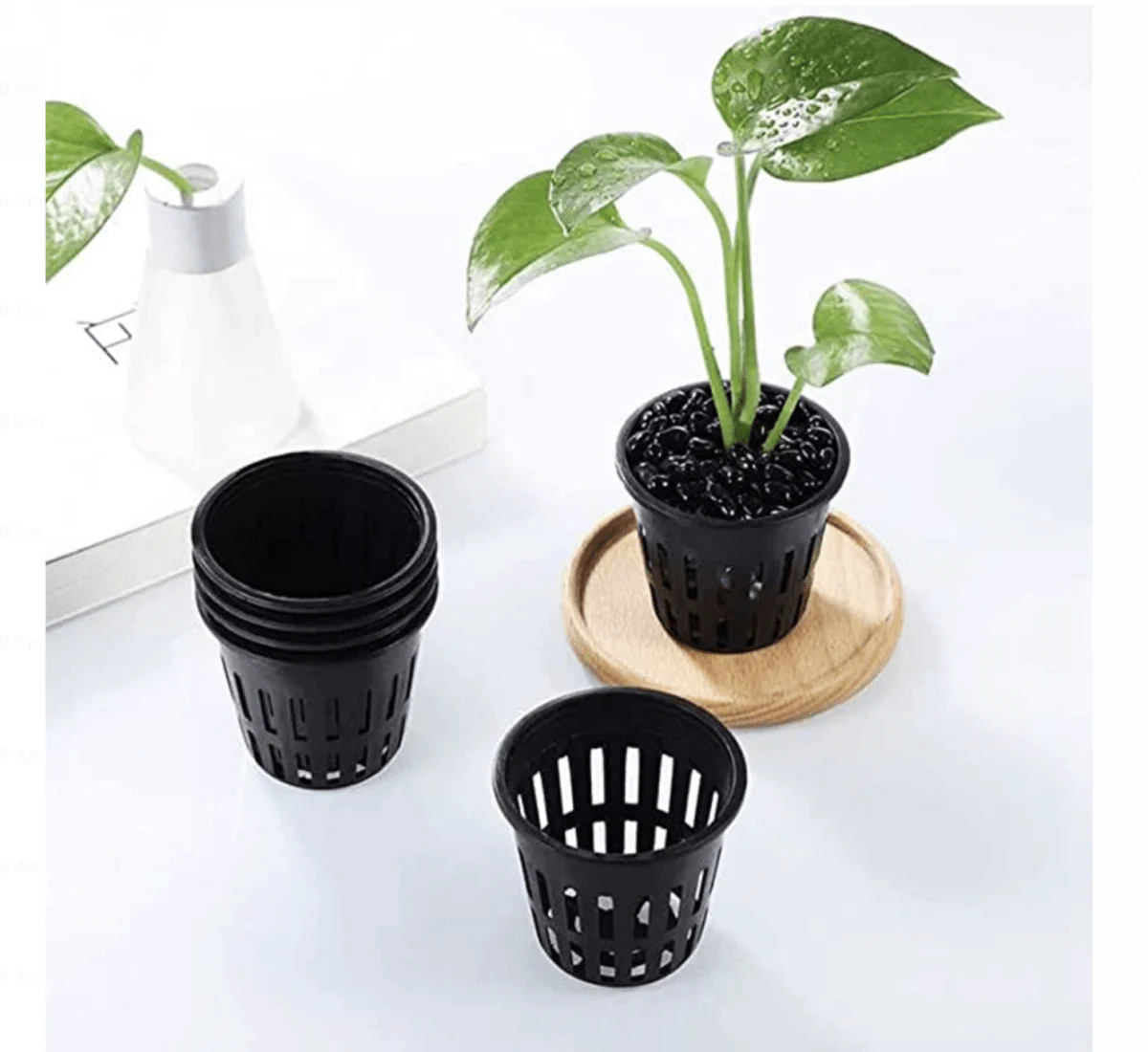 Mesh Net Pot "Hydroponics Plant Pot" (2", 3"& 4") 3"(7.0x6.5 cm)