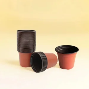 Plastic Nursery Pot, Yardwe 100 Pcs Plastic Planter Container "V9 Pot"