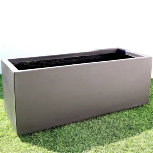 Rectangular GRP Pot 100x50x50cm Outdoor Planter Black