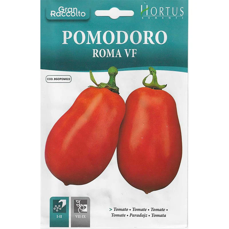 Roma Tomato "Pomodoro Roma VF" Seeds by Hortus