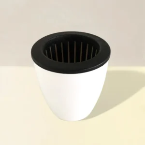 Self Watering "Round" Table Pot White 9.5 x 8.5 cm