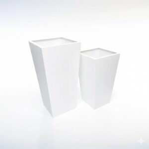 Cubbies Square GRP Pot "Fiber glass" 90x40x30 cm White