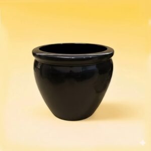 GRP Fish Bowl Pot Black 35x34x28 cm