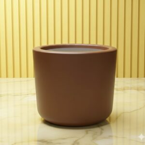 GRP Round Flower Pot 55x40cm (Ht x Dia) Brown