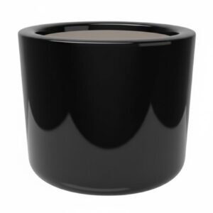 GRP Round Flower Pot 60x60cm (Ht x Dia) Black