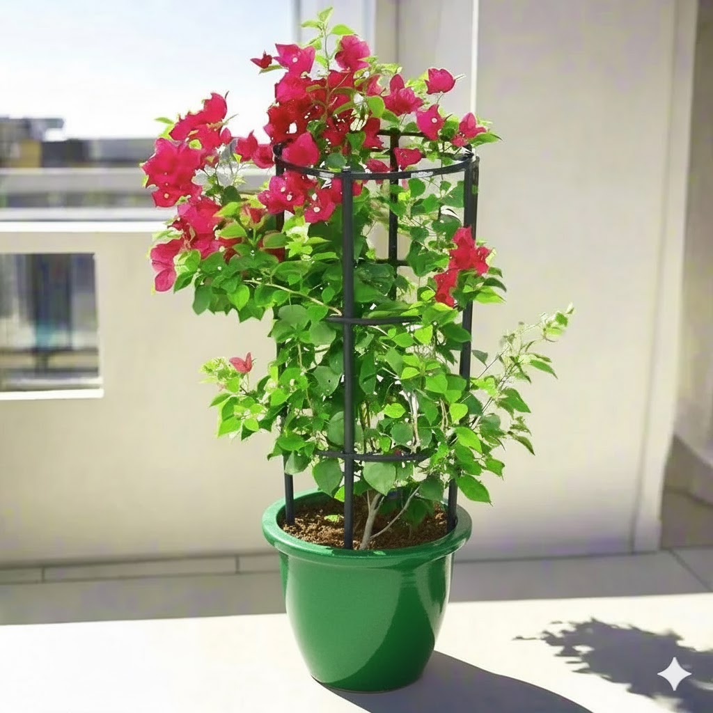 Bougainvillea Spectabilis “30 to 160cm” Dark Pink 140-160cm height (Rolled Rim Pot) Green