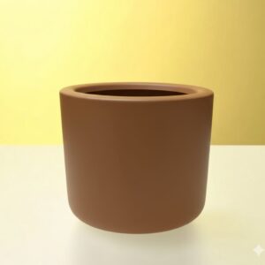 GRP Round Flower Pot All Sizes/ GRP Planter Brown 48x120cm