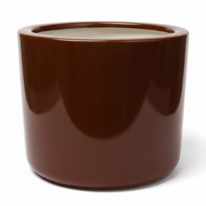 GRP Round Flower Pot 40x50cm (Ht x Dia) Brown