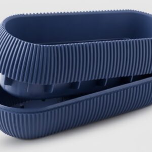 Coral long pot 20.8x8.7x6.8 cm Blue