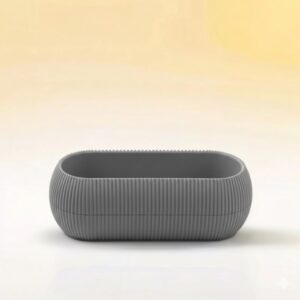 Coral long pot 20.8x8.7x6.8 cm Gray