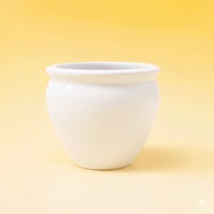 GRP Fish Bowl Pot White 43x34x28 cm