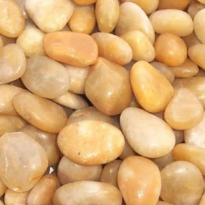 Yellow pebbles 3-5 cm