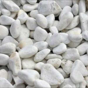 White pebbles stones 10kg 2-4cm