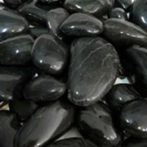 Black Pebbles (20KG Bag) 3-5cm High Polish