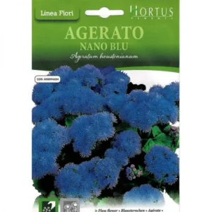 Floss Flower “Agerato Nano Blue” Premium Quality Seeds by Hortus
