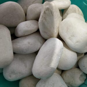 Off White Pebble Stones  3-5 Cm  10 kg