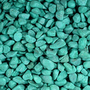 Gravel colored 2.4 cm Turquoise