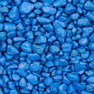 Gravel colored 2.4 cm 20 kg Bag Blue