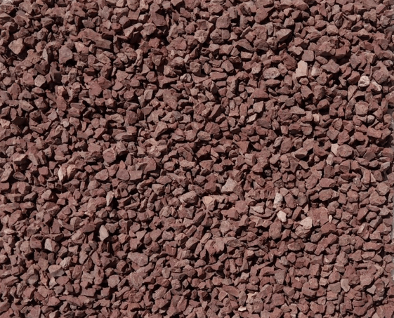 Gravel colored 2.4 cm 20 kg Bag Burgundy