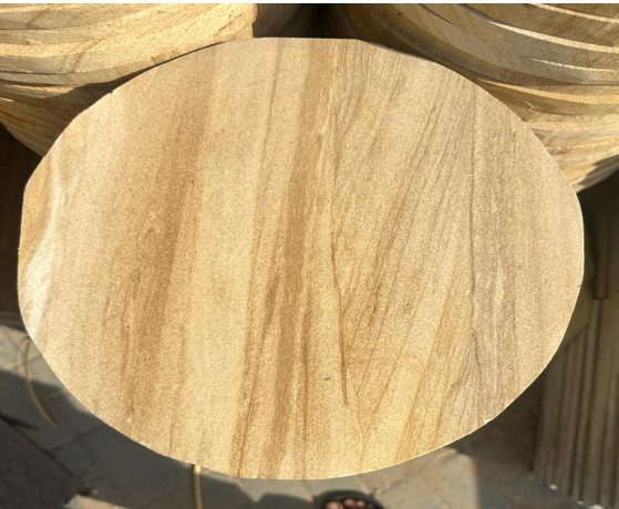 Stepping stone round shape 30cm diameter x 2cm (thickness ) Teakwood 1 piece