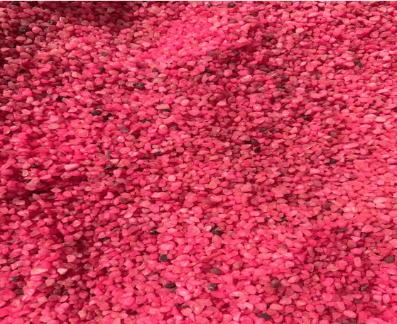 Gravel colored 5-10 mm Pink 20Kg Bag