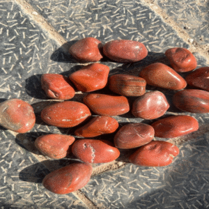 Red Polished Pebbles  3.5 mm  20 kg Bag