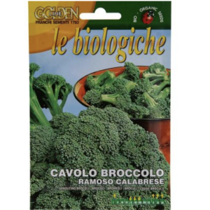 Sprouting Broccoli “Cavolo Broccolo Ramoso Calabrese” Organic Seeds by Franchi