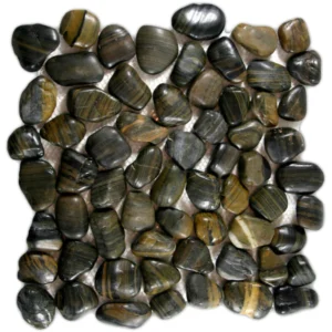 High Polished Tiger pebbles 3-5cm 20 kg